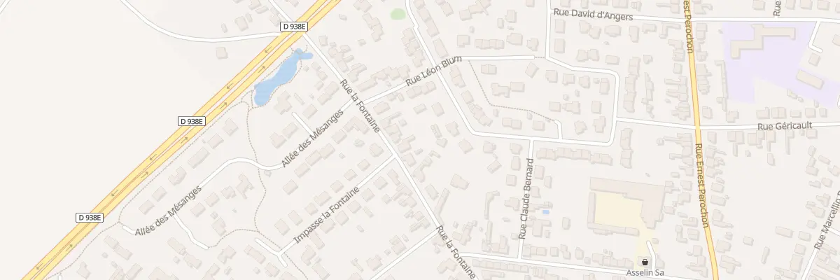 Plan du 38 Rue La Fontaine à Thouars