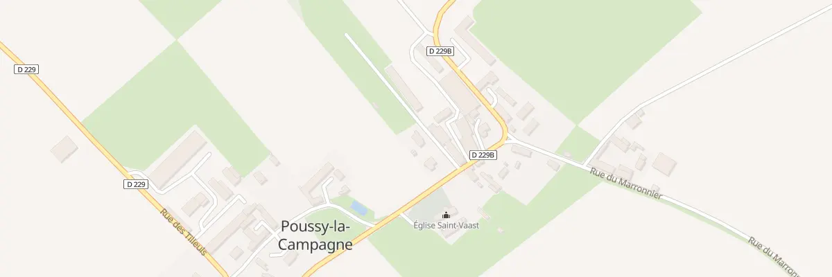 Plan du 315 Rue de l’Eglise Poussy La Camp à Valambray