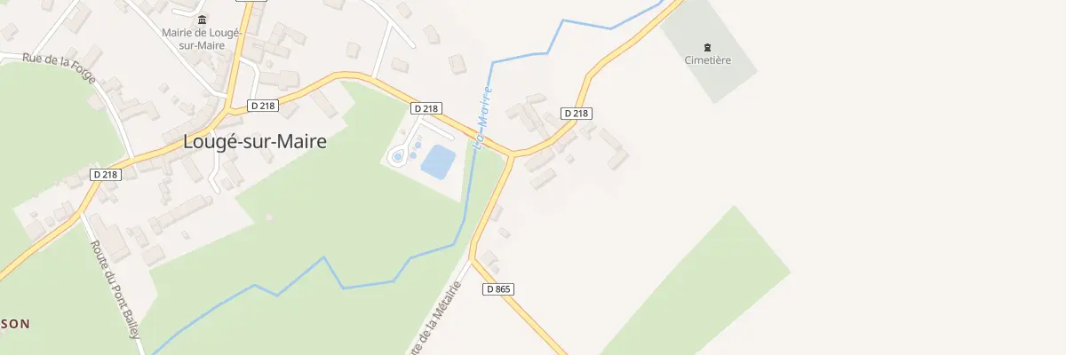 Plan du 174 Rte de la Ressandière à Lougé-sur-Maire