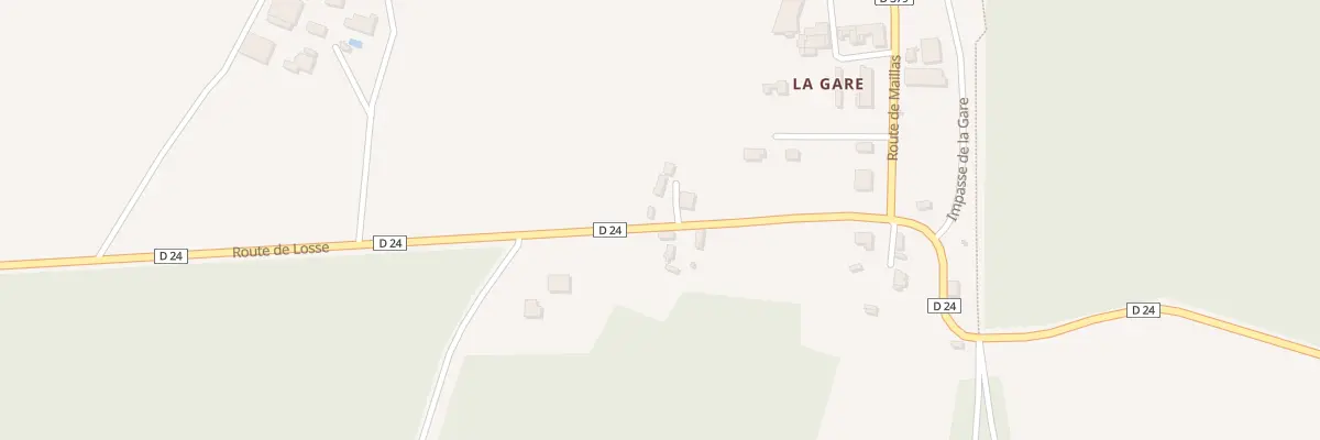 Plan du 96 La Gare à Bourriot-Bergonce