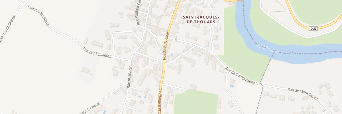 Plan du 1 Rue de Compostelle à Saint-Jacques-de-Thouars