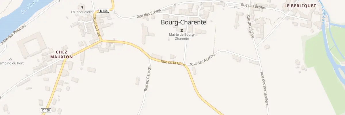 Plan du 7 Rue de la Gare à Bourg-Charente