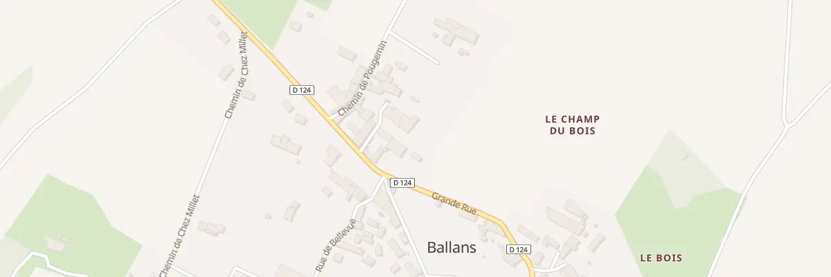 Plan du 20 Gr Grande Rue à Ballans