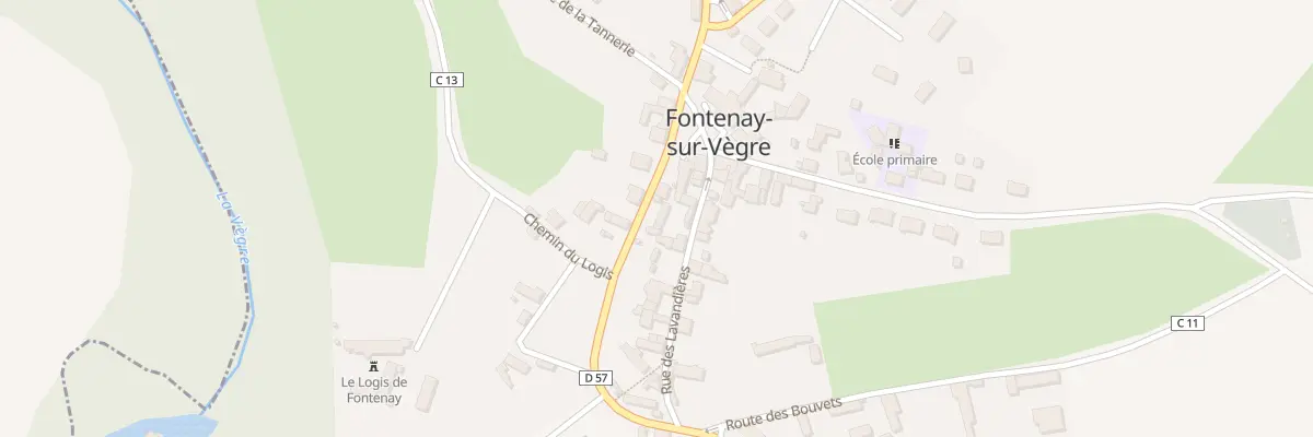 Plan du 3 Rue du Lavoir à Fontenay-sur-Vègre