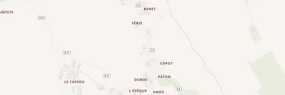 Plan du 176 Rte de Capot à Bernède
