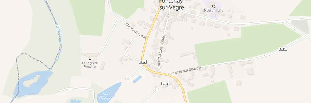 Plan du 10 Rue des Lavandieres à Fontenay-sur-Vègre