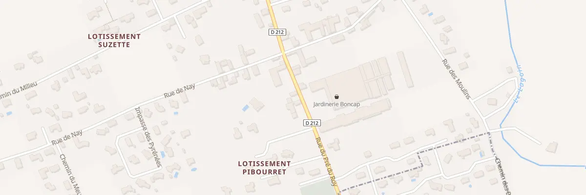 Plan du 34 Rue du Pré du Roy à Bordères