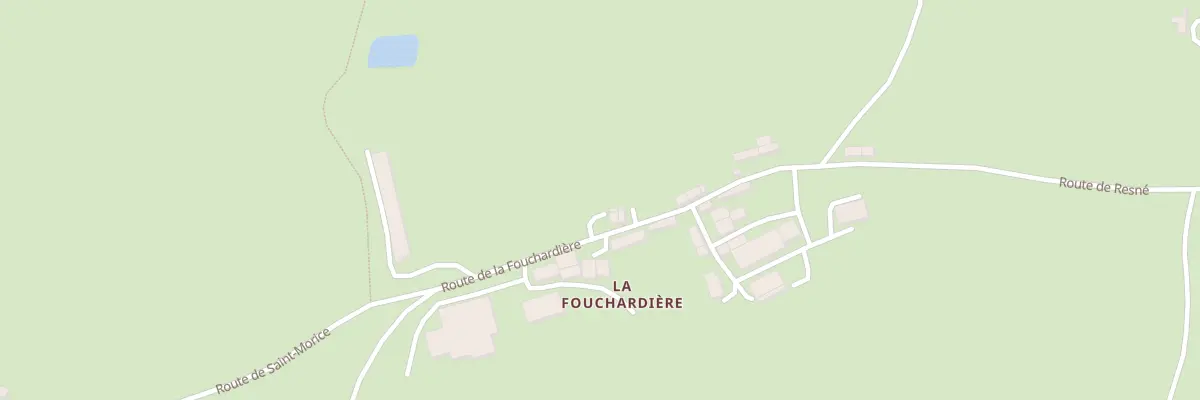 Plan du 1874 Rte de la Fouchardière à Lignières-Orgères