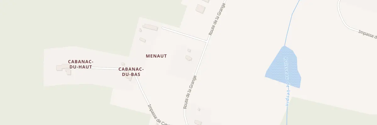 Plan du 2 Menaut à Cudos