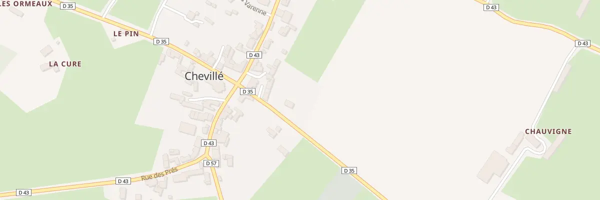 Plan du 3 Rue des Etangs à Chevillé