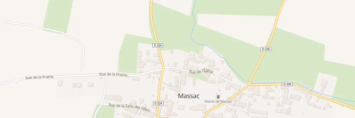 Plan du 5038 Le Bourg à Massac