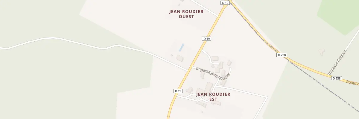 Plan du 1 Jean Roudier Ouest à Montignac