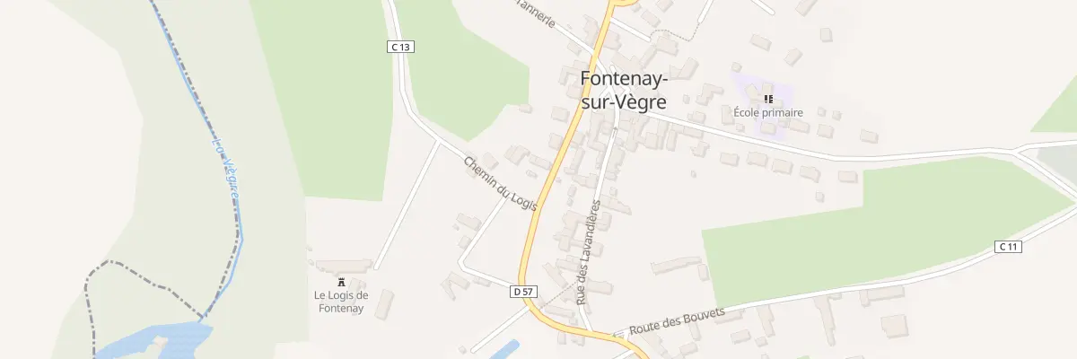 Plan du 8 Rue du Lavoir à Fontenay-sur-Vègre