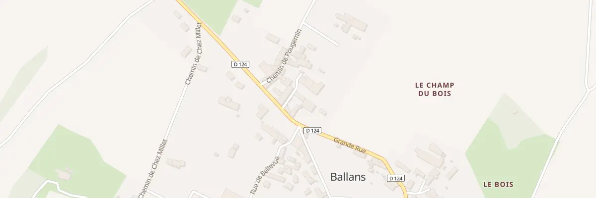 Plan du 24 Grande Rue à Ballans