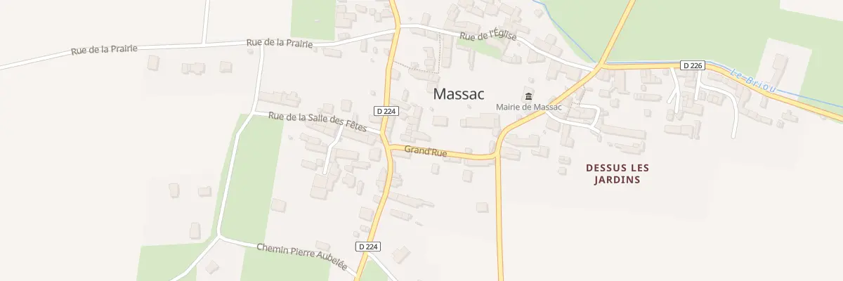 Plan du 2 Gr Grand’Rue à Massac