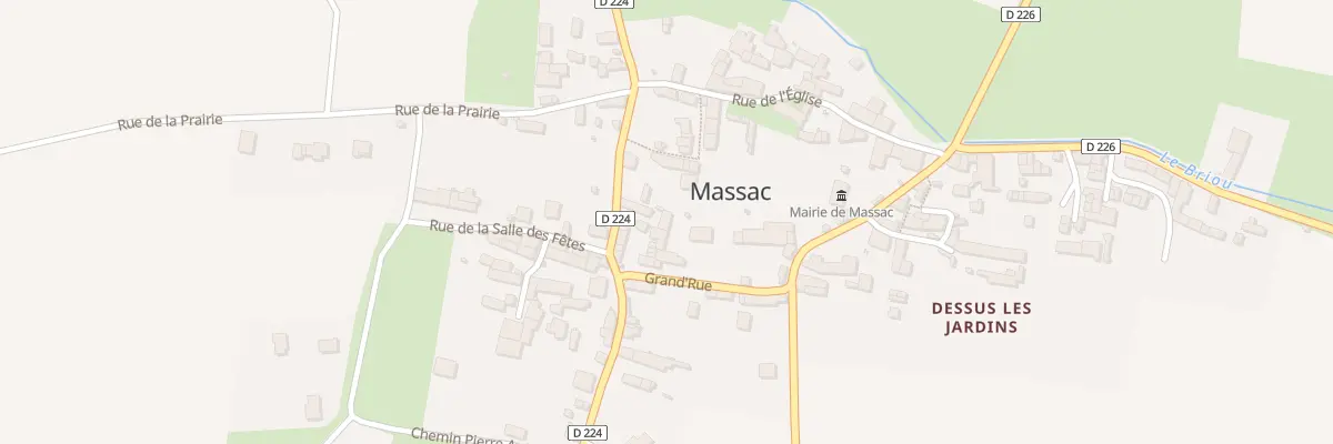 Plan du 5099 Le Bourg à Massac