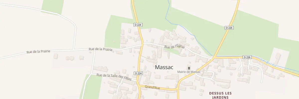 Plan du 15 Rue de l’Eglise à Massac