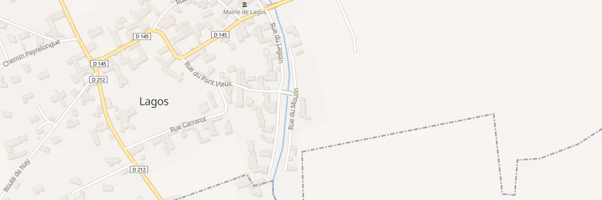 Plan du 3 Rue du Moulin à Lagos