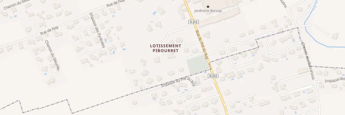 Plan du 6 Lot Pibourret à Bordères