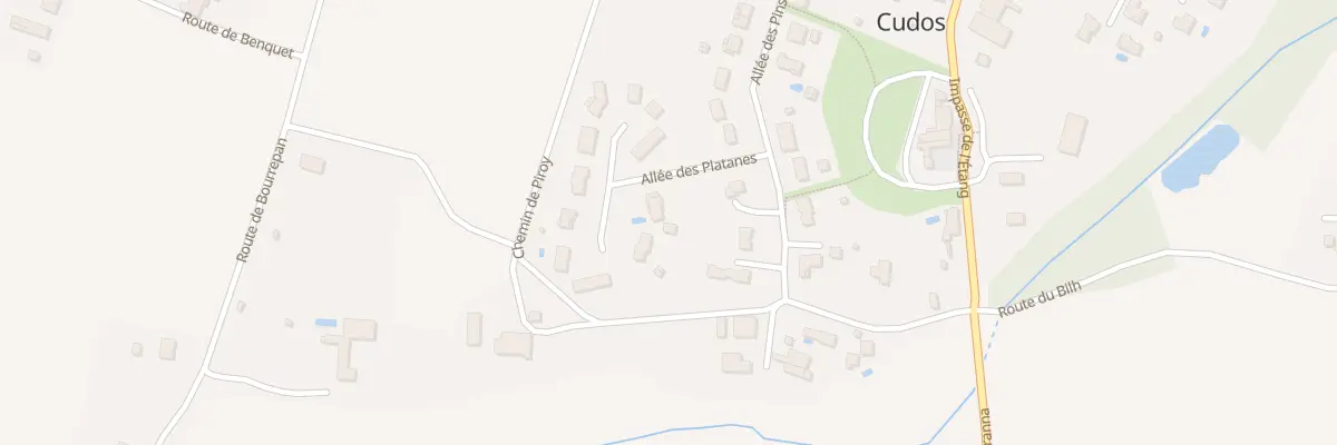 Plan du 71 All des Platanes à Cudos
