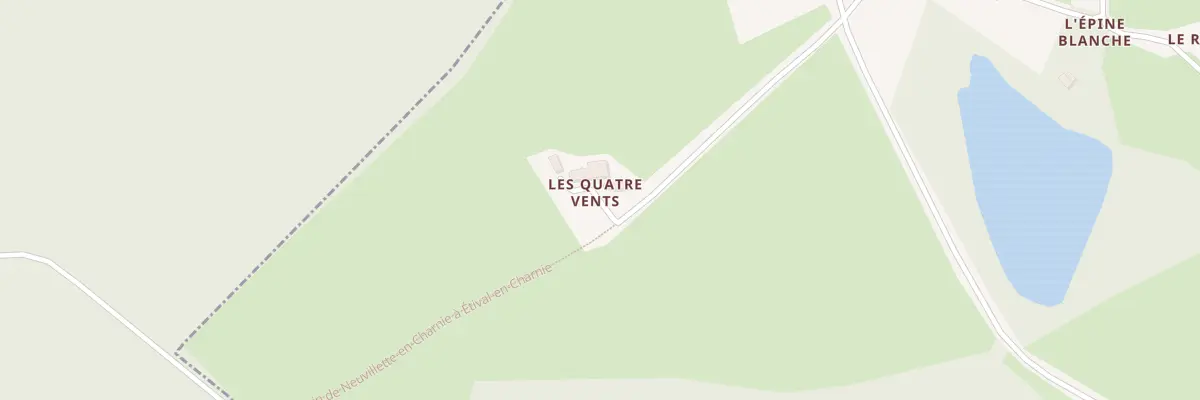 Plan du 2 Les Quatre Vents à Neuvillette-en-Charnie
