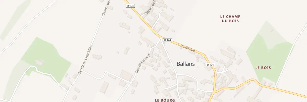 Plan du 3 Rue de Bellevue à Ballans
