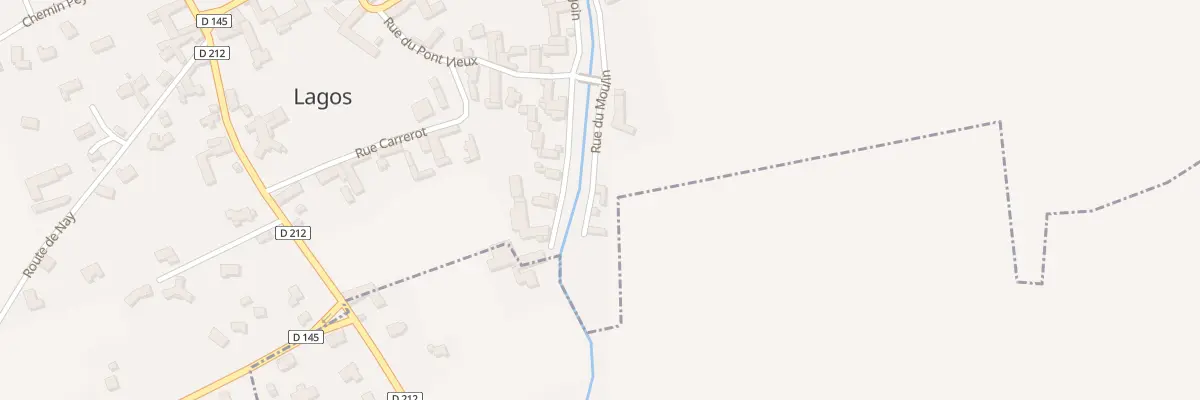 Plan du 4 Rue du Moulin à Lagos
