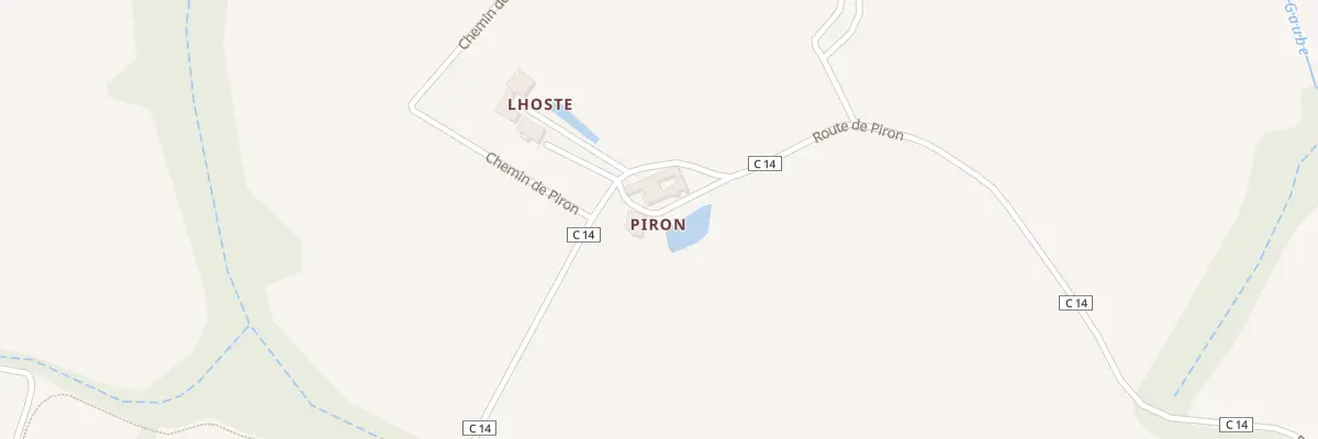 Plan du 725 Rte de Piron à Bourdalat