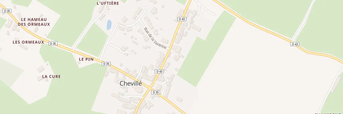 Plan du 14B Rue St Aubin à Chevillé