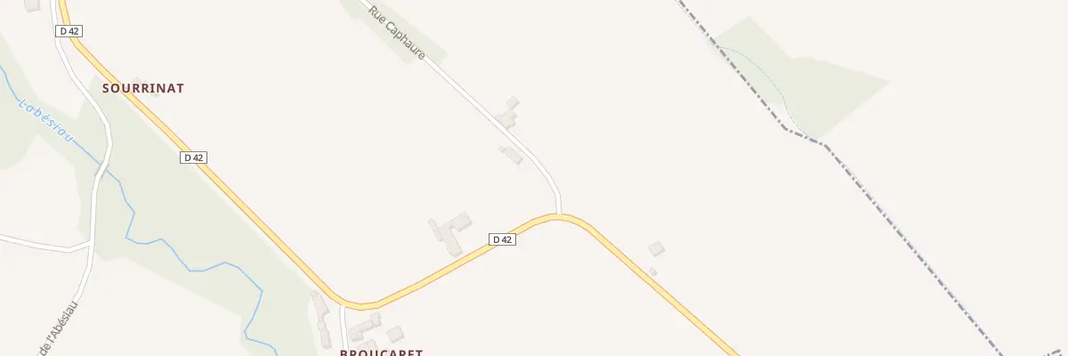 Plan du 1 Rue Caphaure à Riupeyrous