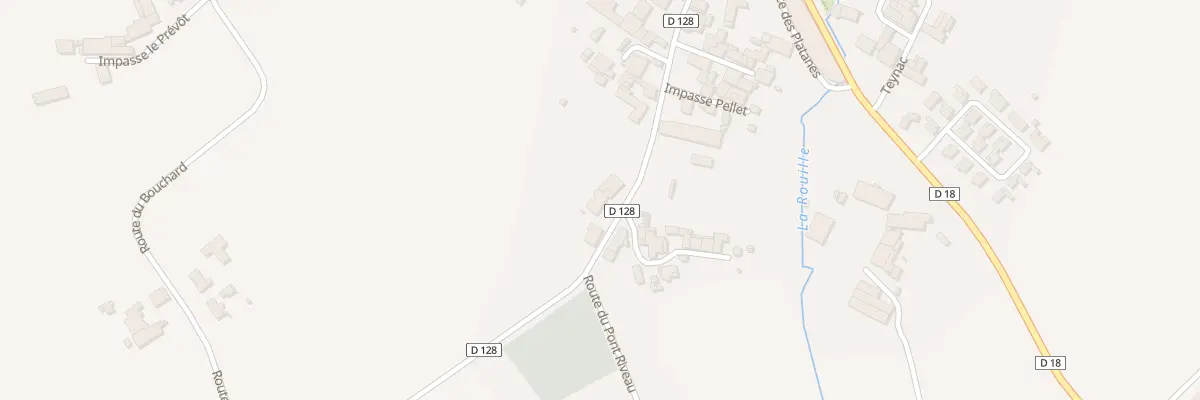 Plan du 268 Rte de Tizac à Moulon