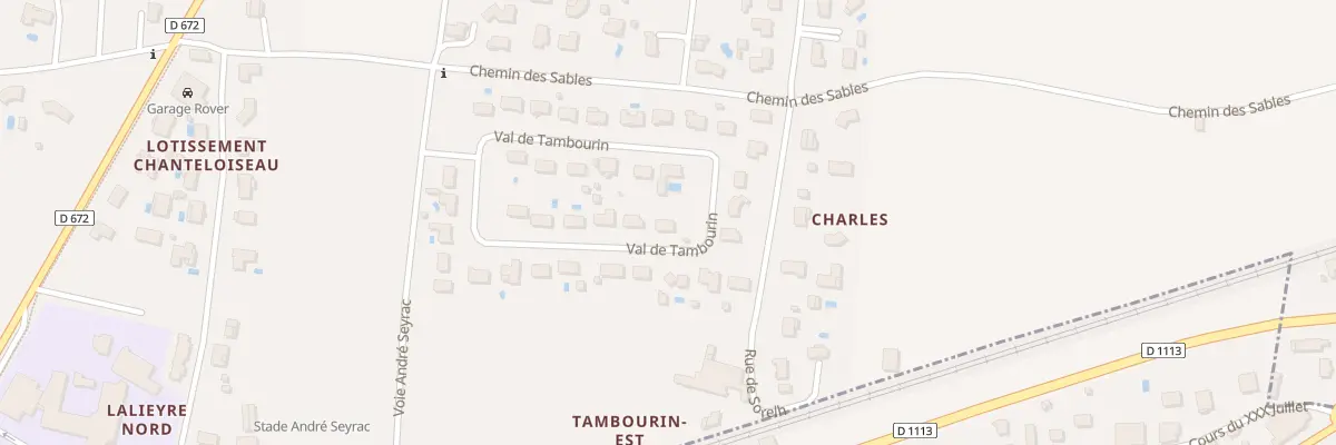 Plan du 35 Tambourin Est au Pian-sur-Garonne