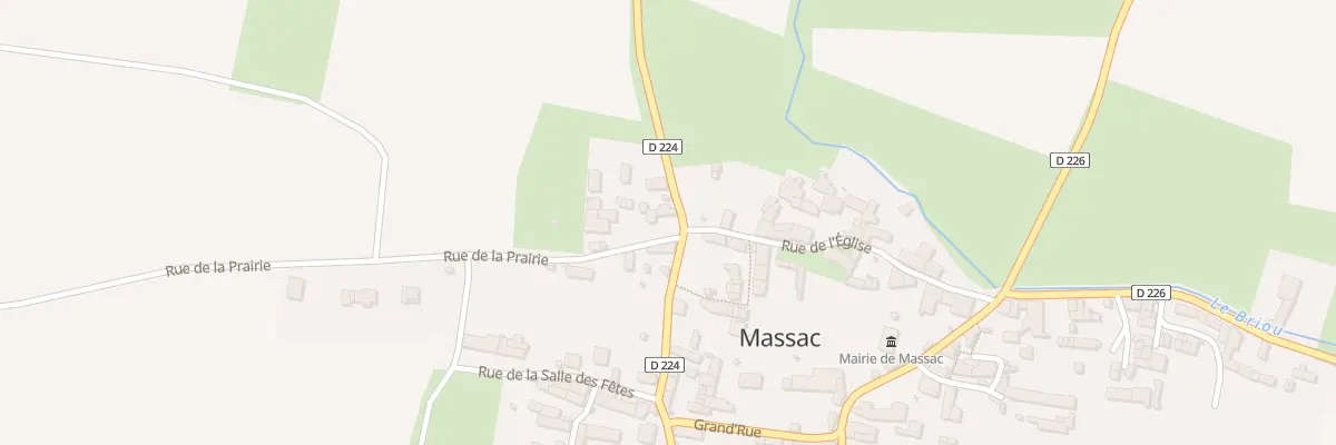 Plan du 5035 Le Bourg à Massac