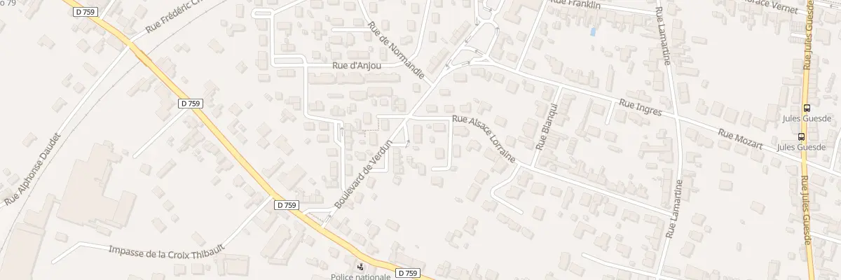Plan du 14 Bd de Verdun à Thouars