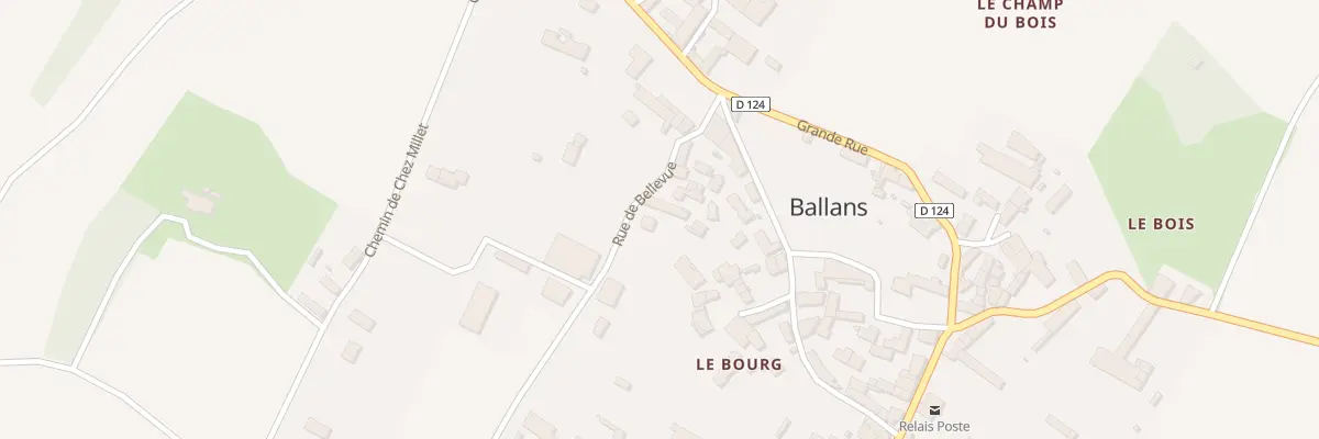 Plan du 7 Rue de Bellevue à Ballans