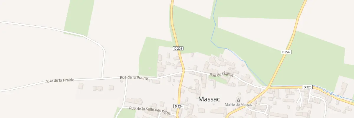 Plan du 5036 Le Bourg à Massac