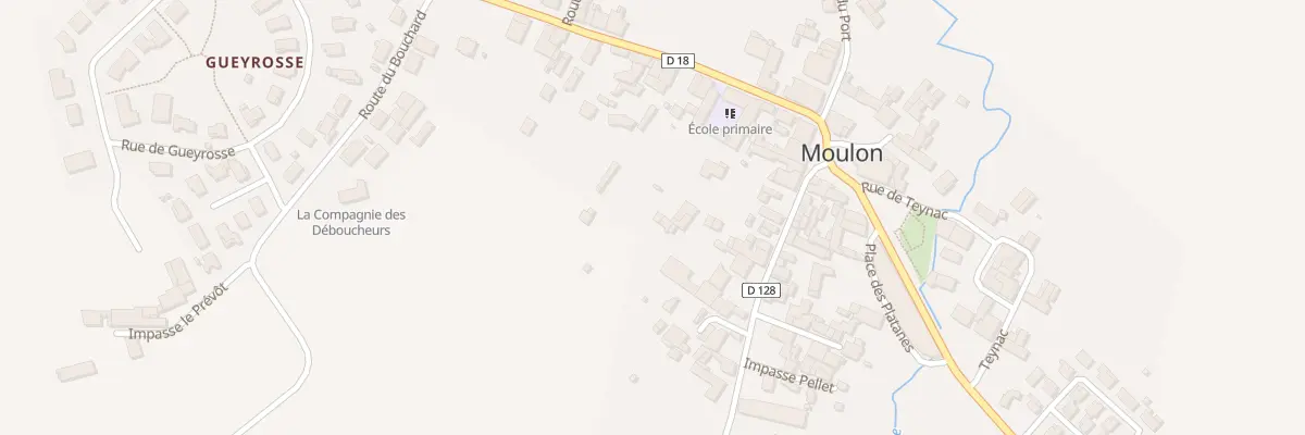 Plan du 17B Le Bourg-Sud à Moulon