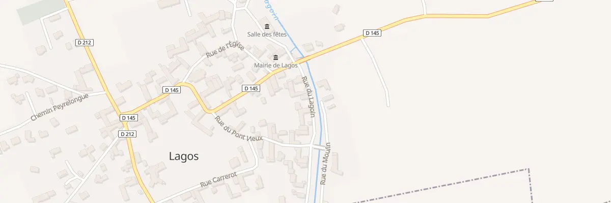 Plan du 2 Rue du Lagoin à Lagos