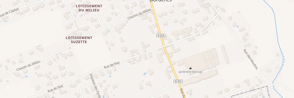 Plan du 2 Rue de Nay à Bordères