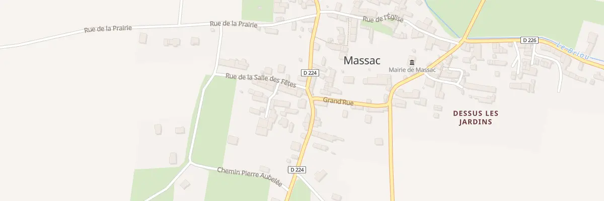 Plan du 5012 Le Bourg à Massac