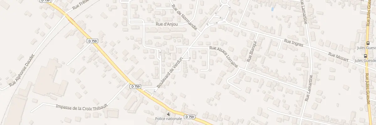 Plan du 12 Bd de Verdun à Thouars