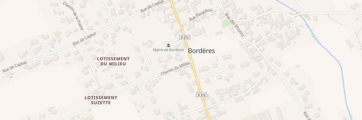 Plan du 27 Che du Milieu à Bordères