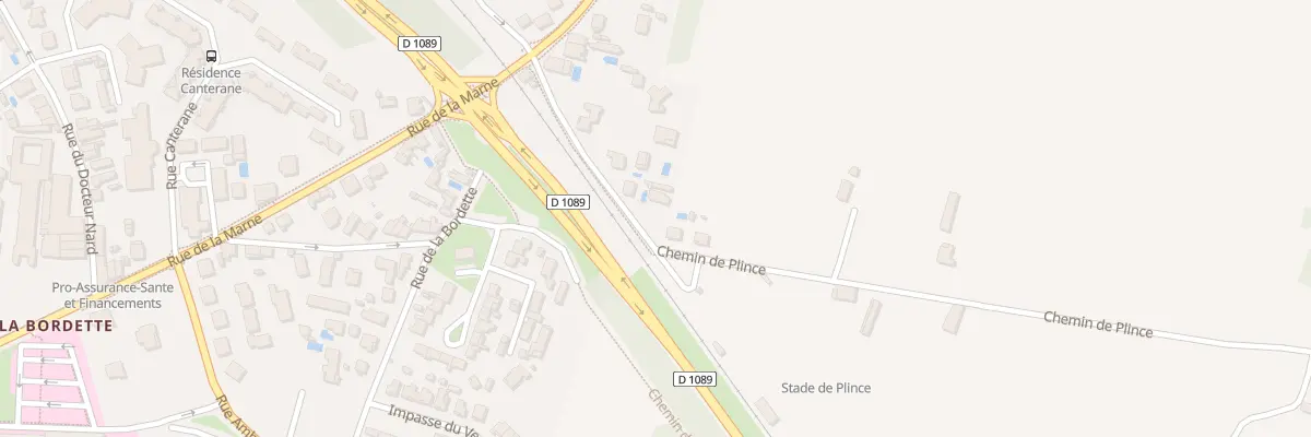 Plan du 9 Che de Plince à Libourne