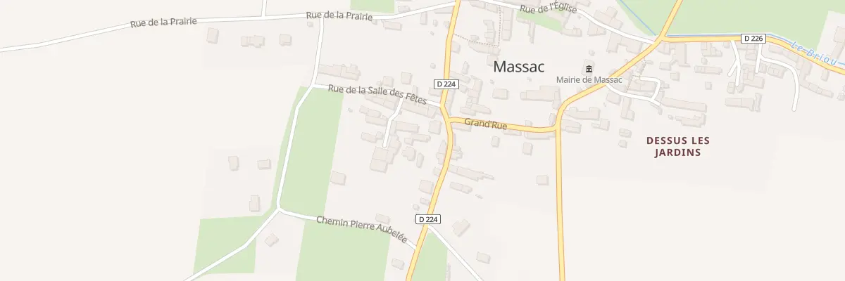Plan du 5013 Le Bourg à Massac