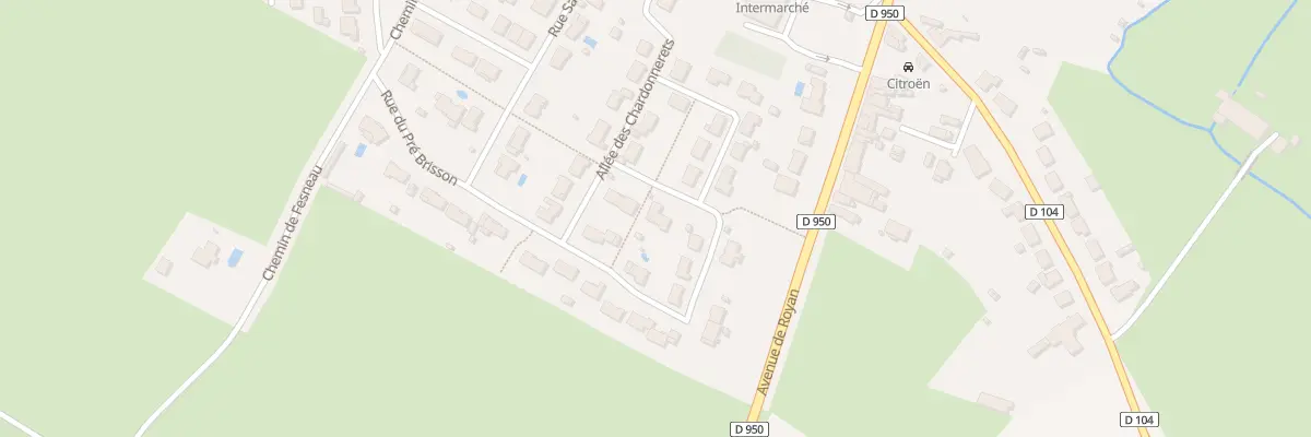 Plan du 2 All des Hirondelles à Brioux-sur-Boutonne
