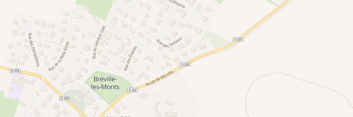 Plan du 5 Rte de Merville à Bréville-les-Monts