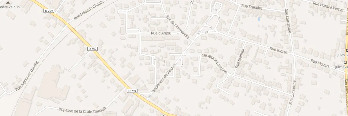 Plan du 19 Bd de Verdun à Thouars