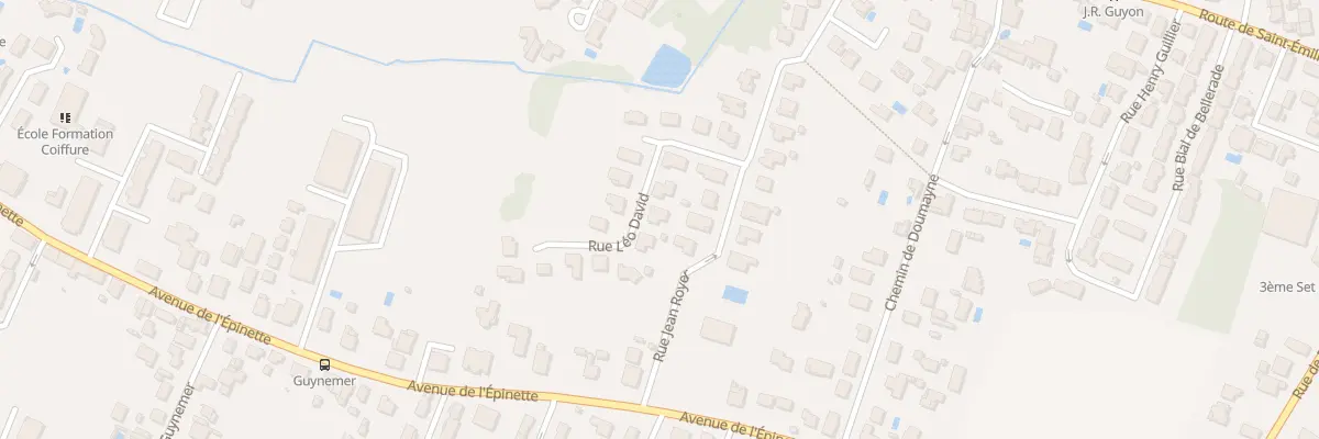 Plan du 3 Rue Leo David à Libourne