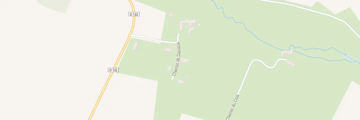 Plan du 2 Che de Damous à Faleyras