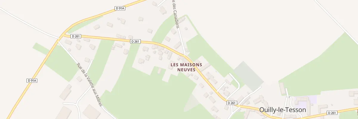Plan du 19 Rue du Seize Aout 1944 à Ouilly-le-Tesson